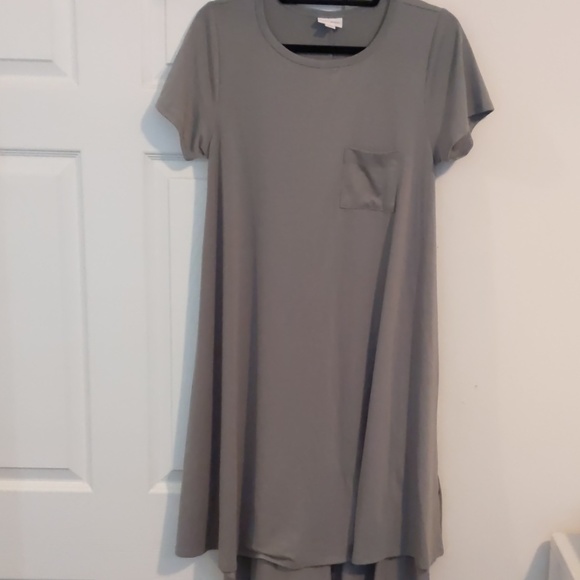 Luluroe Small Carly Grey Dress - Picture 1 of 4